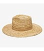 Color:Natural - Image 3 - Waverly Straw Fedora Hat
