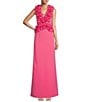 Color:Peony - Image 1 - x Breast Cancer Awareness Capsule Mary-Cathryn Crepe V-Neck Dress