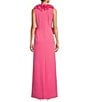 Color:Peony - Image 2 - x Breast Cancer Awareness Capsule Mary-Cathryn Crepe V-Neck Dress
