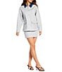 Gianni Bini x Cyd Morris The Pam Denim Stripe Mini Coordinating Skirt - Image 4