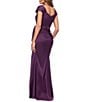 Xscape Asymmetrical Neck Stretch Mikado Long Dress - Image 2