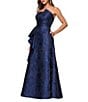 Xscape Brocade Strapless Sleeveless Floor Length Ball Gown - Image 3