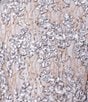Color:Gold/Silver - Image 4 - Embroidered Off-the-Shoulder Short Sleeve Lace A-line Gown
