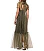 Xscape Mock Neck Organza Maxi Dress - Image 2