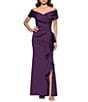 Xscape Off the Shoulder Ride Ruffle Gown - Image 1