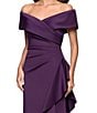 Xscape Off the Shoulder Ride Ruffle Gown - Image 4