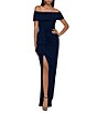 Xscape Off-the-Shoulder Ruched Ruched Waist Scuba Crepe Thigh High Slit Gown,Specials : American Fashion Style Bags On Sale Xscape Off-the-Shoulder Ruched Ruched Waist Scuba Crepe Thigh High Slit Gown,Specials : American Fashion Style Bags On Sale