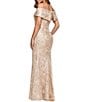 Xscape Off-the-Shoulder Soutache Long Gown - Image 2