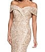 Xscape Off-the-Shoulder Soutache Long Gown - Image 4