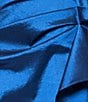 Xscape Off The Shoulder Taffeta Front Ruffle Dress, Color:Sapphire - Image 5