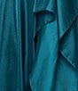 Xscape One Shoulder Cascading Side Ruffle Organza A-Line Dress - Image 5