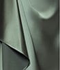 Xscape Satin Blouson Side Draping One Shoulder Sleeveless Gown, Color:Olive - Image 5