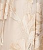 Xscape Petite Size Jacquard Burnout Strapless Gown - Image 5