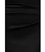 Xscape Petite Size Scuba Straight Neck Off The Shoulder Cascade Ruffle Gown - Image 5