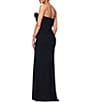 Xscape Petite Size Strapless Sweetheart Neck Ruffle Hem Long Dress - Image 2
