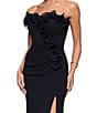 Xscape Petite Size Strapless Sweetheart Neck Ruffle Hem Long Dress - Image 4