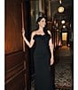 Xscape Petite Size Strapless Sweetheart Neck Ruffle Hem Long Dress - Image 6