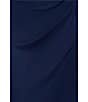Xscape Plus Size Beaded Boat Neck Cap Sleeve Sheer Matte Jersey Gown, Color:Navy - Image 5