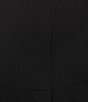 Color:Black - Image 4 - Plus Size Off-the-Shoulder Short Sleeve Scuba Crepe Jumpsuit
