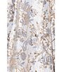 Xscape Plus Size Off-the-Shoulder Sweetheart Neck Short Sleeve Brocade Ball Gown, Color:Blue/Gold - Image 4