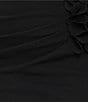 Xscape Plus Size Scuba Strapless Sleeveless Flower Detail Gown - Image 5