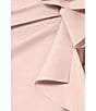 Xscape Scuba Off-the-Shoulder Neck Short Sleeve Ruffle Sheath Midi Dress, Color:Blush - Image 5