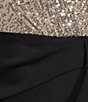 Xscape Scuba Sequin V-Neck Ruffle A-Line Gown - Image 3