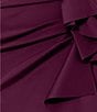 Xscape Stretch Off-the-Shoulder Short Sleeve Mermaid Gown with Ruffle, Color:Wine - Image 4