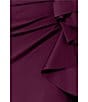 Xscape Stretch Off-the-Shoulder Short Sleeve Mermaid Gown with Ruffle, Color:Wine - Image 5