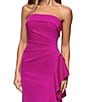 Xscape Suba Strapless Ruched Side Ruffle Sheath Dress, Color:Orchid - Image 5
