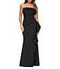 Xscape Suba Strapless Ruched Side Ruffle Sheath Dress - Image 6