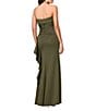 Xscape Suba Strapless Ruched Side Ruffle Sheath Dress - Image 2