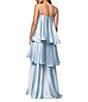 Xscape Tiered Satin Gown - Image 2