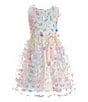 Color:White/Pink - Image 1 - Big Girls 7-16 3D Butterfly Print Dress