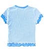Color:Periwinkle/Blue - Image 2 - Big Girls 7-16 Double Layered Top
