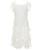 Xtraordinary Big Girls 7-16 Flutter-Sleeve Lace Dress, Color:Off-White - Image 1
