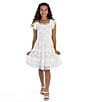 Xtraordinary Big Girls 7-16 Flutter-Sleeve Lace Dress, Color:Off-White - Image 3