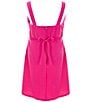 Color:Pink - Image 2 - Big Girls 7-16 Sleeveless Faux-Feather-Accented Shift Dress