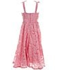 Color:Light Pink - Image 2 - Big Girls 7-16 Sleeveless Floral Organza Fit & Flare Dress