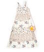 Xtraordinary Big Girls 7-16 Sleeveless Mixed-Media-Floral-Print Long Dress, Color:Ivory/Coral - Image 3