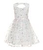 Xtraordinary Little Girls 4-6X Sleeveless Mesh Butterfly Embroidery Party Dress, Color:Ivory/Pink - Image 2