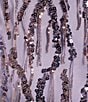 Color:Deep Lilac - Image 4 - Sequin Fringe Long Sleeve Tie Back Bodycon Dress