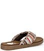 Yellow Box Flappy Stripe Flip Flop Sandals - Image 2