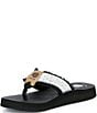 Yellow Box Nara Embellished Flip Flop Sandals - Image 4