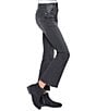 Color:Black Rips - Image 3 - Big Girls 7-14 Bell Bottom Essential Clean Hem Jeans