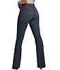 Color:Black - Image 2 - High Rise Shadow Side Panel Flare Jeans