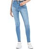 Color:Light Blue Stone - Image 1 - High Rise Classic Skinny Jeans
