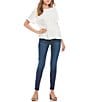 Color:Dark Blue - Image 3 - High Rise Classic Skinny Jeans
