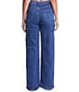 Color:Navy - Image 2 - High Rise Wide Leg Cargo Jeans