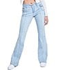 Color:All over Potassium - Image 1 - Low Rise Cargo Flare Jeans